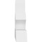 Ekena Millwork Richland Architectural Grade PVC Gable Bracket, 72"W x 24"H x 6"D x 6"F, 8/12 Pitch GBP072X24X0606RIC00 - alternate 3